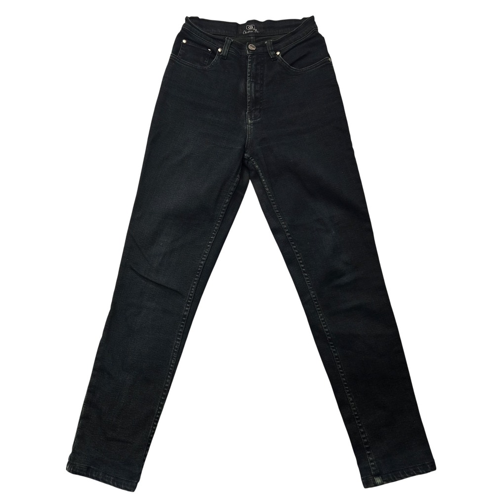 Christian Dior Jeans Womens 27 Green Straight Leg High Rise‎ Made in France 90s